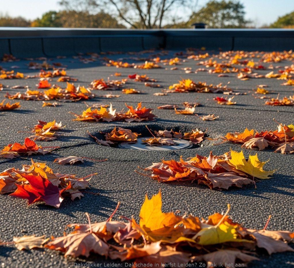 Dakschade In Herfst Leiden